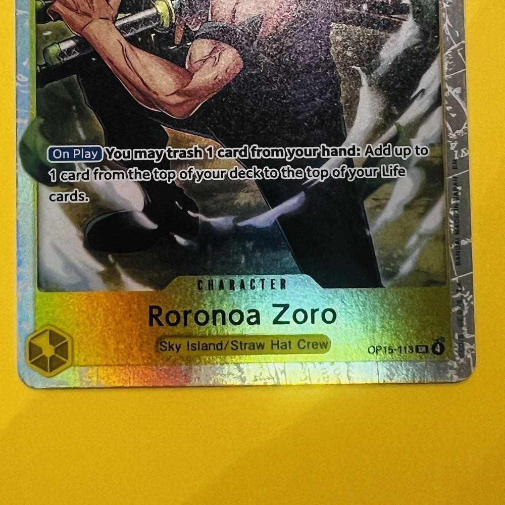 Roronoa‎ Zoro OP15-113 SR Foil Sky Island Straw Hat Crew 6000 Power One Piece